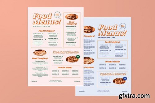 Simple Food Menus