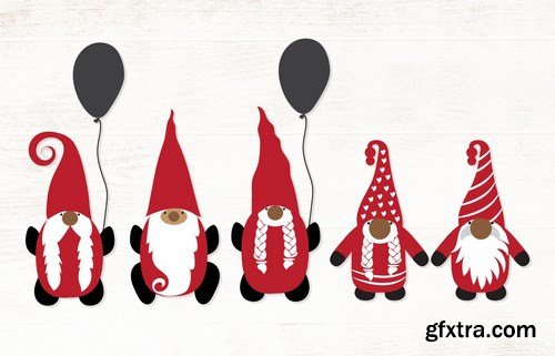 Gnomes illustrations - vector pack