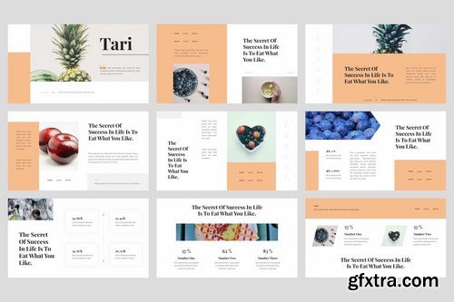 Tari - Food Powerpoint Google Slides and Keynote Templates