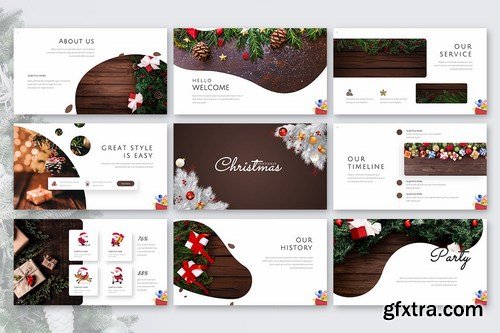 Holy Joly - Christmas Powerpoint Google Slides and Keynote Templates