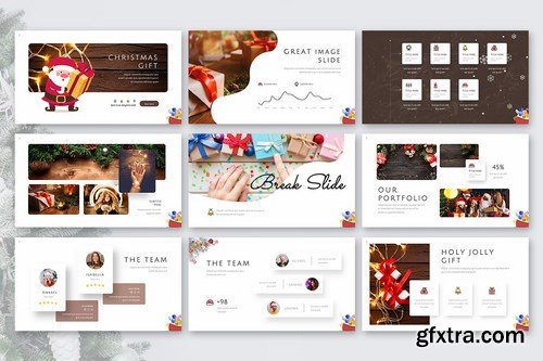 Holy Joly - Christmas Powerpoint Google Slides and Keynote Templates