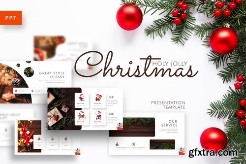 Holy Joly - Christmas Powerpoint Google Slides and Keynote Templates