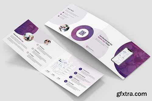 Brochure – Creative App Bi-Fold A5 Landscape