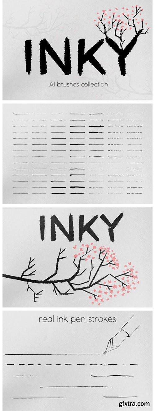 Inky Brushes Set 2264070