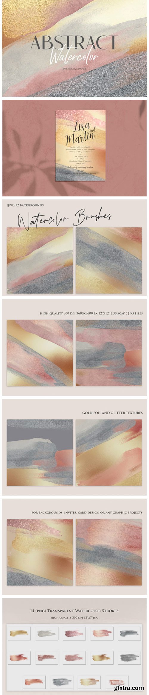 Watercolor Brushes (JPG-PNG) Backgrounds 2271148