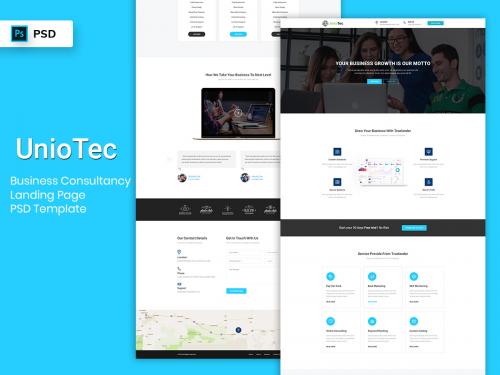 Business Landing Page PSD Template - business-landing-page-psd-template