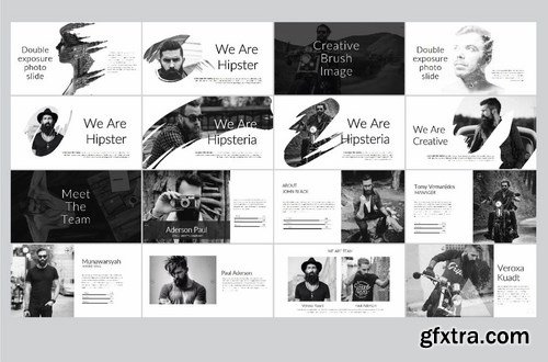 Hipsteria Powerpoint and Keynote Templates