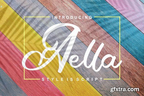 Aella Style Is Script Font