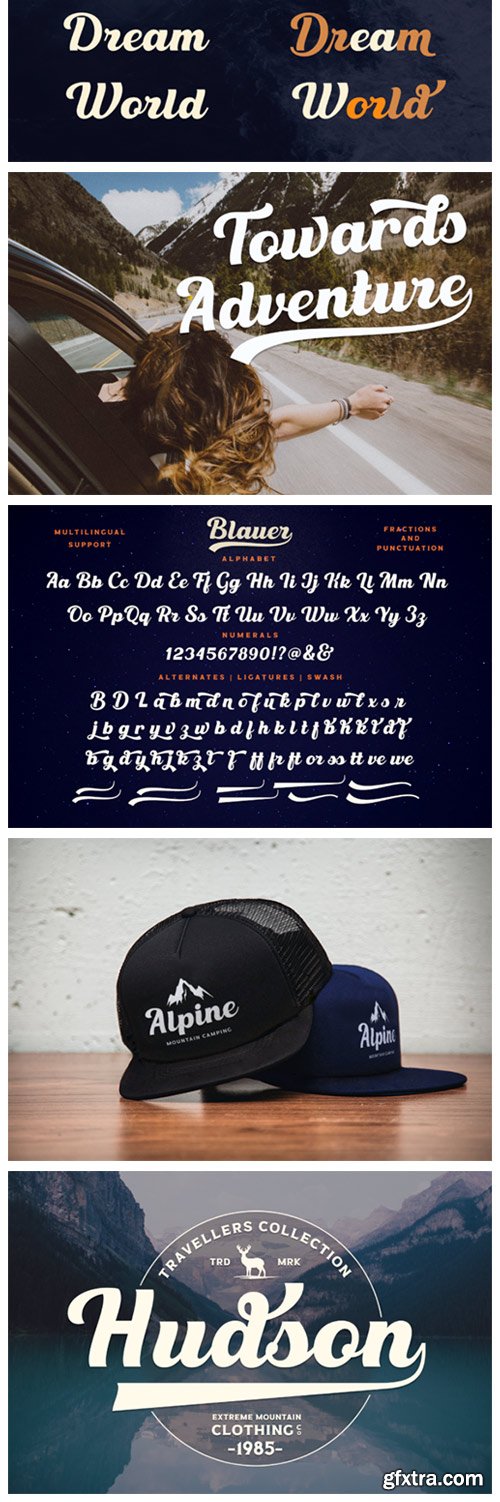 Blauer Font