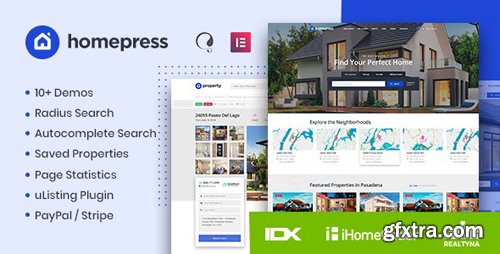 ThemeForest - HomePress v1.1.3 - Real Estate WordPress Theme - 23980909 - NULLED