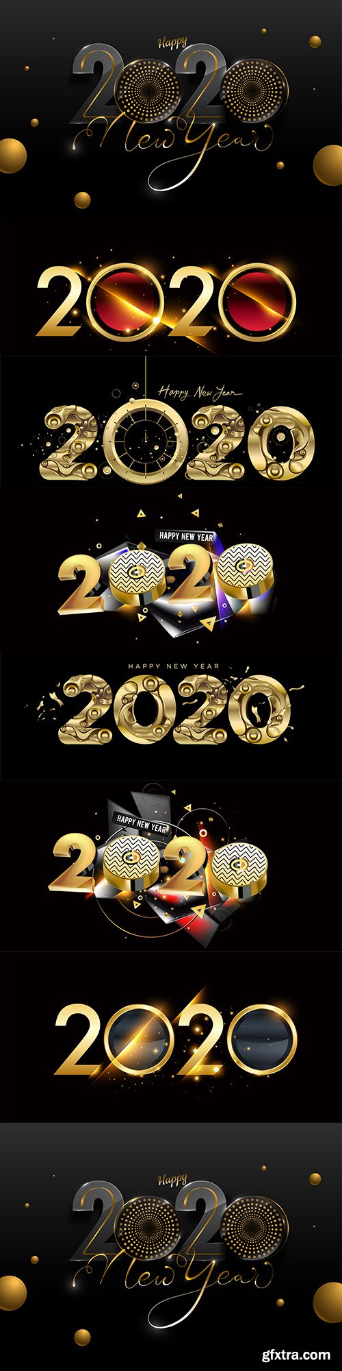 New Year and Christmas 2020 decorative inscriptions 16