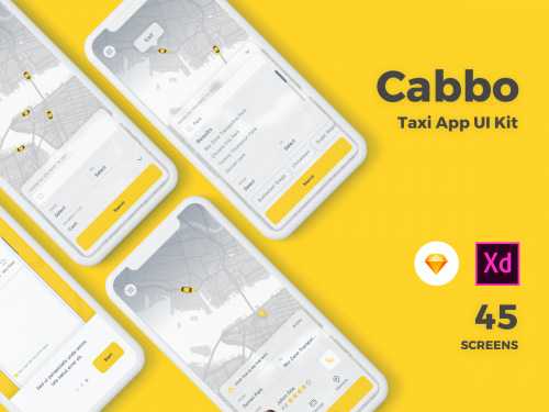 Cabbo - Taxi Mobile App Ui Kit - cabbo-taxi-mobile-app-ui-kit