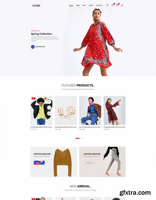 Reddot - Ecommerce PSD template