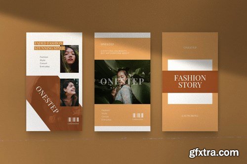 One Step PACK 2 - Instagram Template + Stories