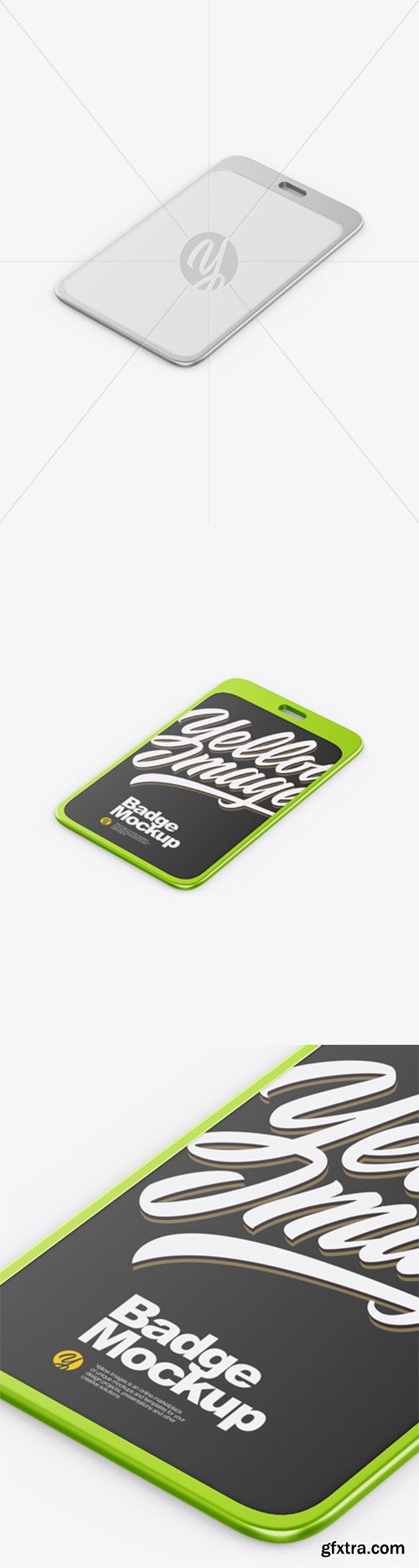 Metallic Badge Holder Mockup 51545