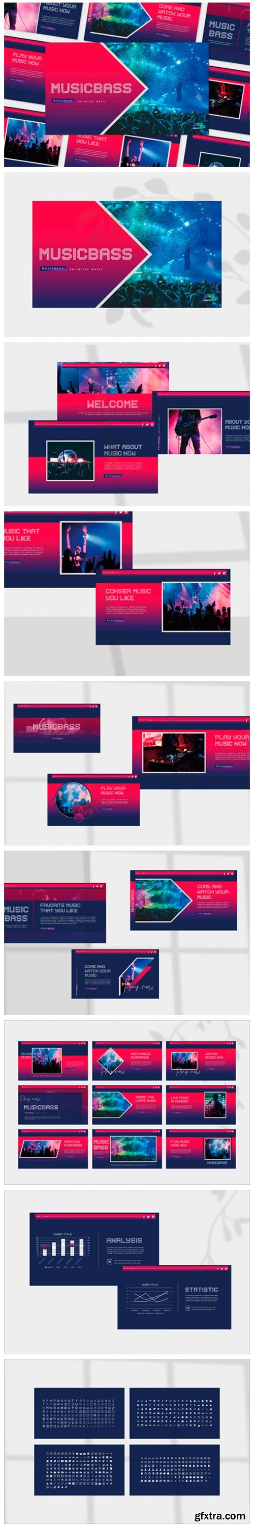 Musicbass - Google Slides Template 2276837