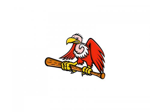 Californian Condor Baseball Mascot - californian-condor-baseball-mascot