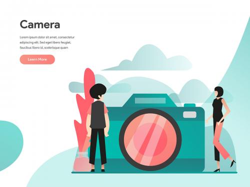 Camera Illustration Concept - camera-illustration-concept