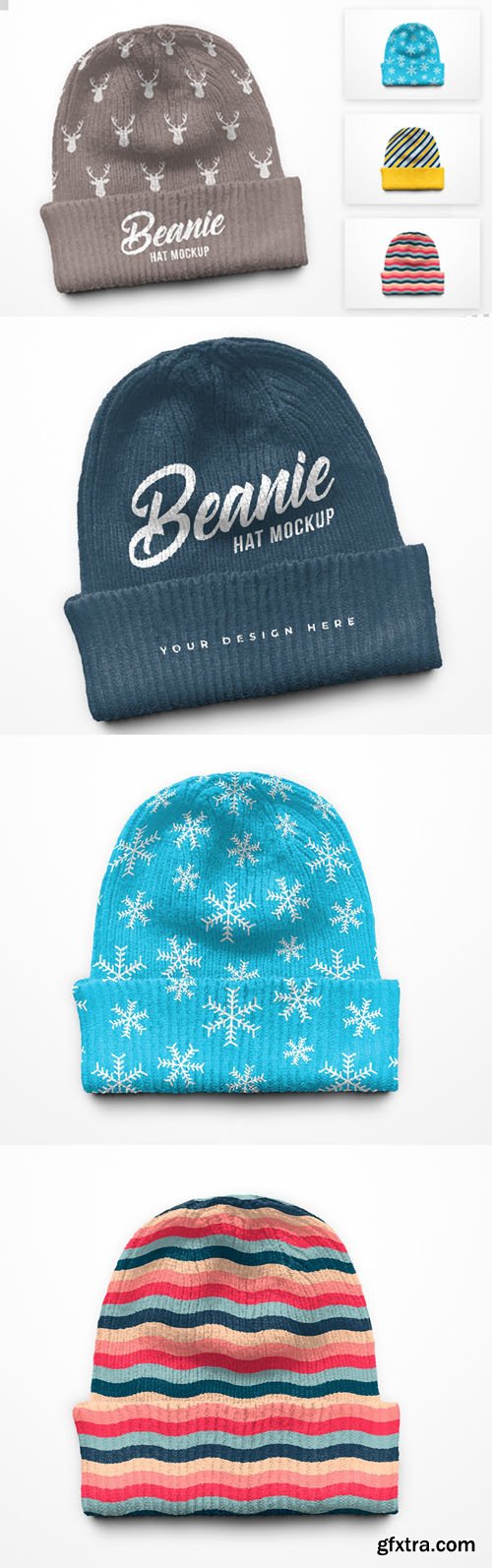 Beanie Winter Hat PSD Mockup