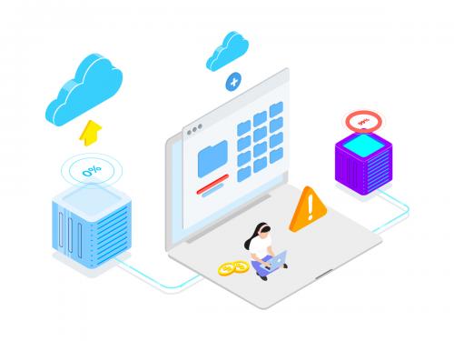 Capacity and Bandwidth Blockchain Isometric Illustration 1 - TU - capacity-and-bandwidth-blockchain-isometric-illustration-1-tu