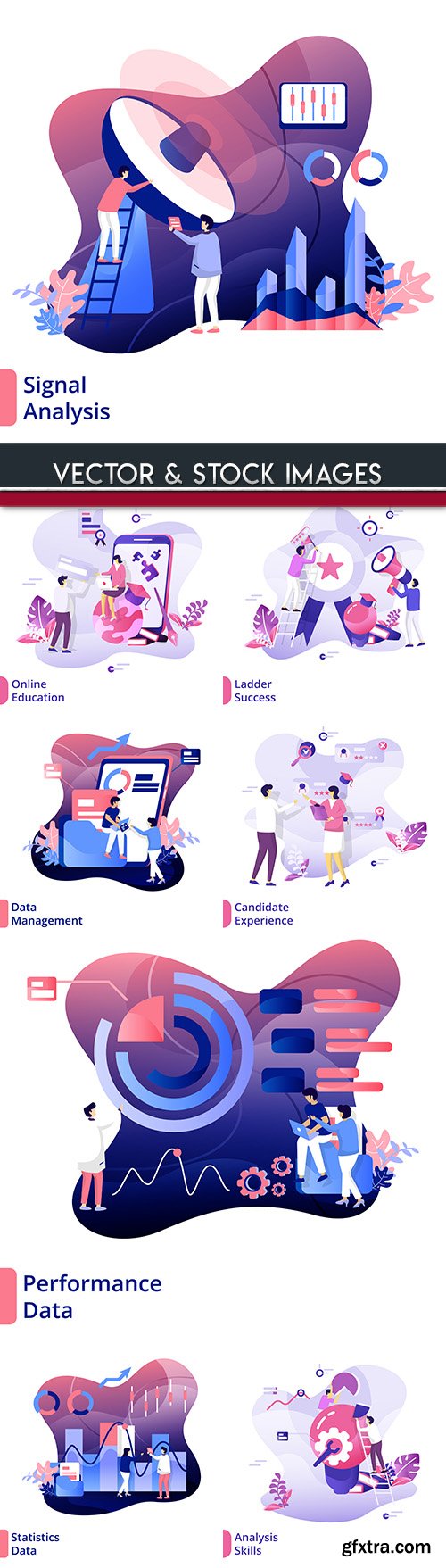 Business and finance isometric management design