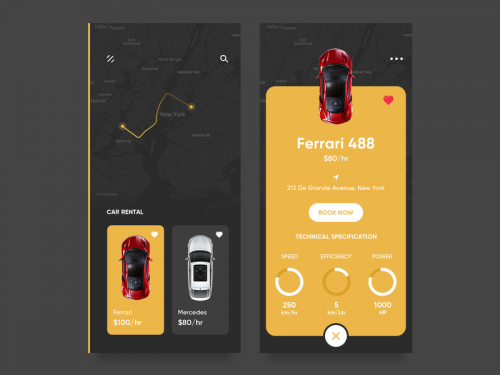 Car Rental App - car-rental-app-icons