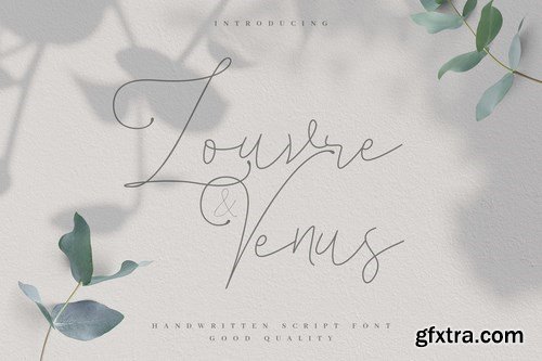 Louvre and Venus - Romantic Signature Font