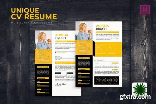 Unique CV Resume Template