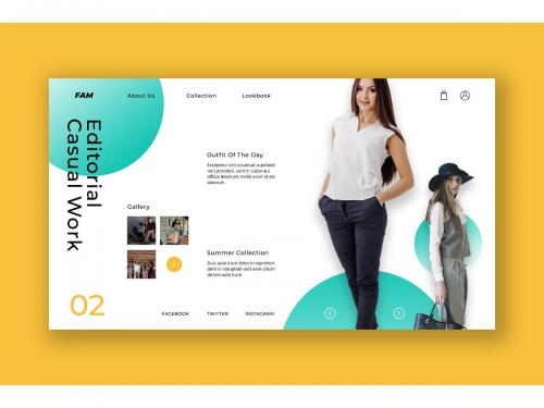 Casual Fashion Hero Header Template - casual-fashion-hero-header-template