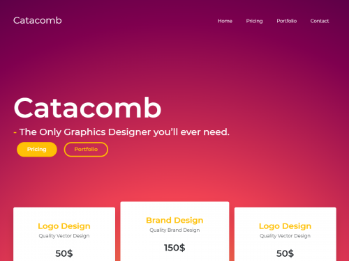 Catacomb - Responsive Portfolio Site - catacomb-responsive-portfolio-site