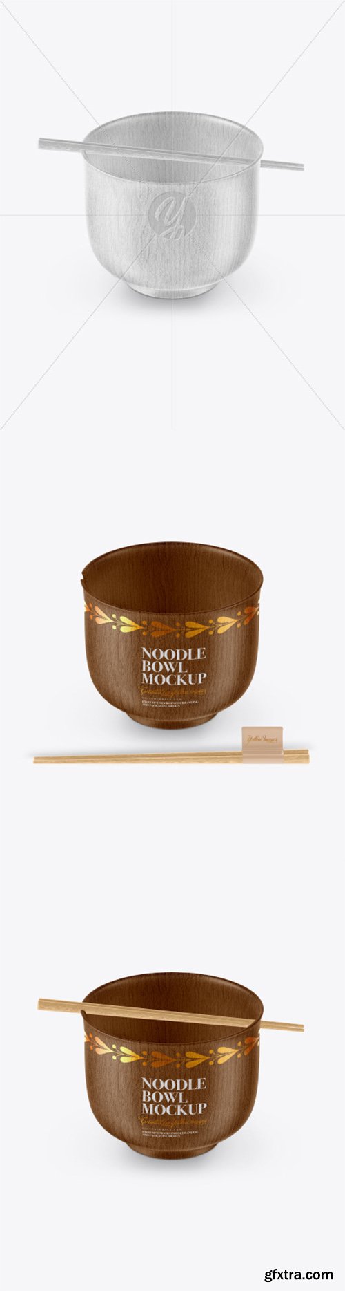 Wooden Noodle Bowl Mockup 52033