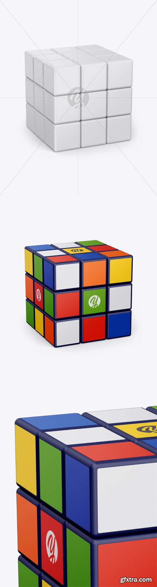 Glossy Rubik's Cube Mockup 51998