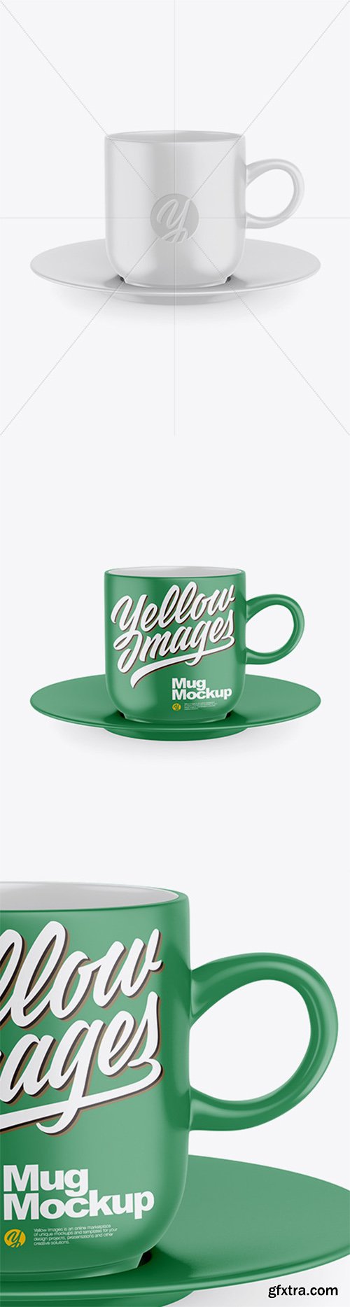 Matte Mug with Plate mockup 52053