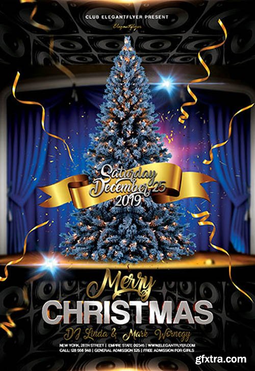 Merry Christmas V2911 2019 Flyer PSD Template