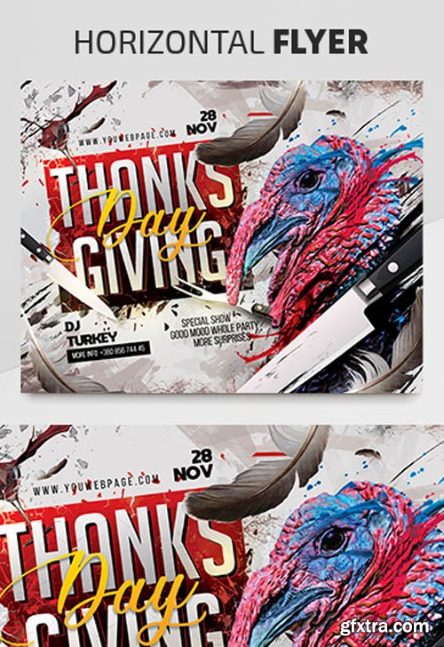 Thanksgiving Day V2811 2019 Premium PSD Flyer Template