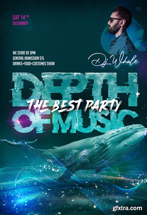 Depth of Music Party V2811 2019 Premium PSD Flyer Template