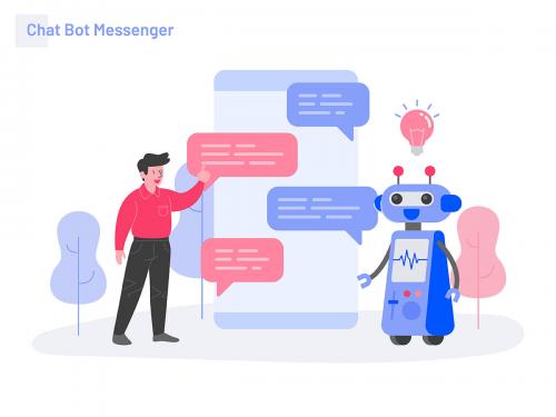 Chat Bot Messenger Illustration - chat-bot-messenger-illustration