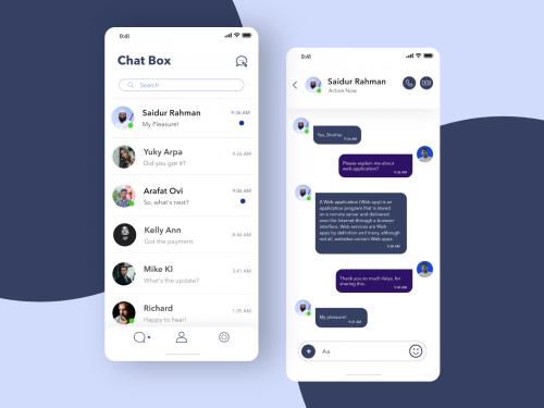 Chat Box Messaging App Concept - chat-box-messaging-app-concept