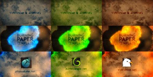 Videohive - Burning Paper