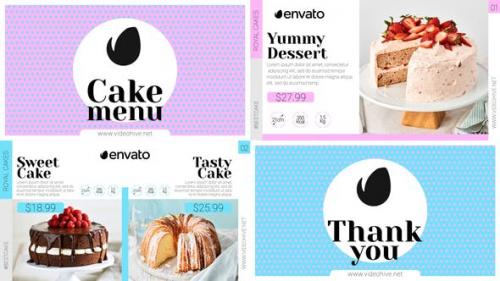 Videohive - Elegant Cake Menu