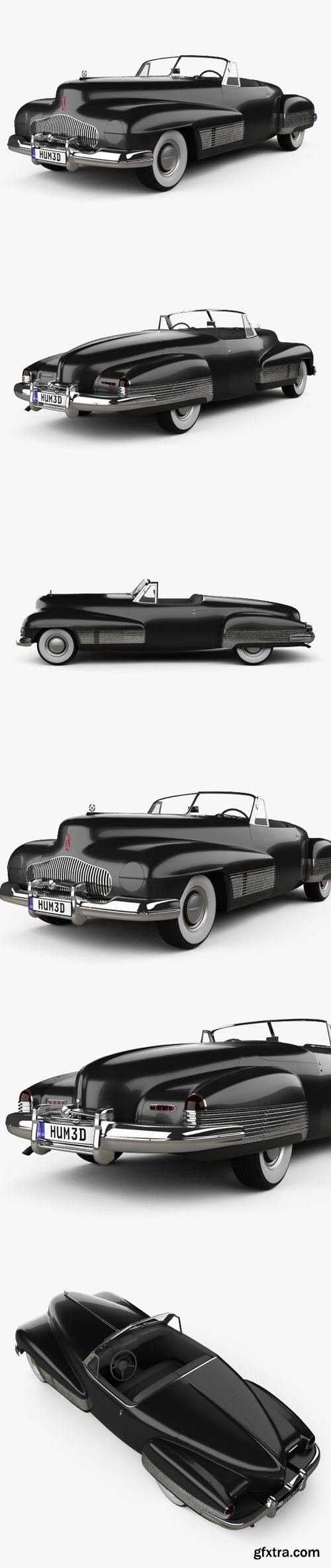 Buick Y-Job concept 1938 3D Model