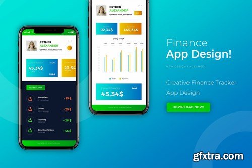 Finance App Design Template