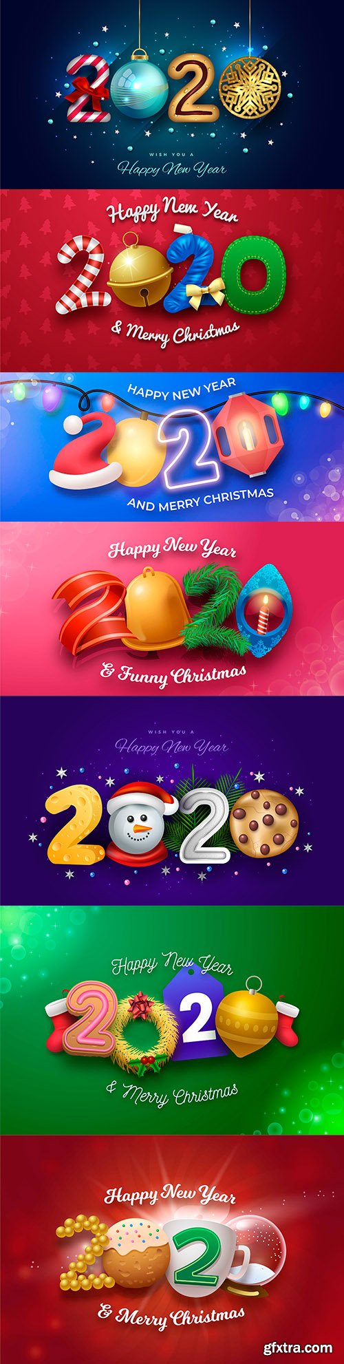 New Year and Christmas 2020 decorative inscriptions 17