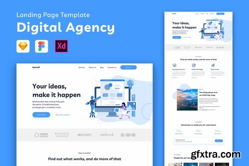 Digital Agency Landing Page Template