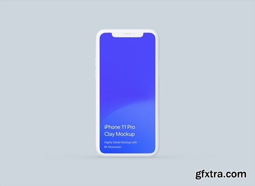 iPhone 11 Pro Mockup - Clay Mockup Pack