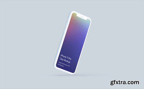 iPhone 11 Pro Mockup - Clay Mockup Pack