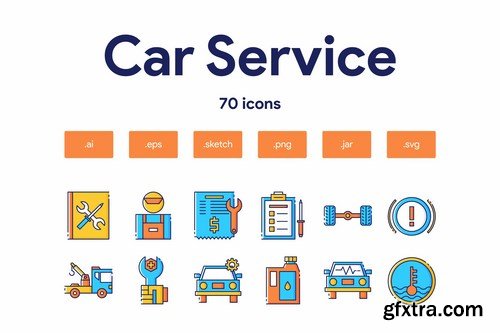 Car Service Icon Set