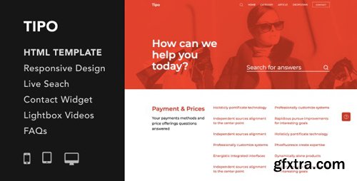 ThemeForest - Tipo v1.0.0 - Helpdesk and Documentation HTML5 Responsive Template - 25296596