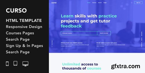 ThemeForest - Curso v1.0.0 - Courses and LMS HTML5 Responsive Template - 25296753