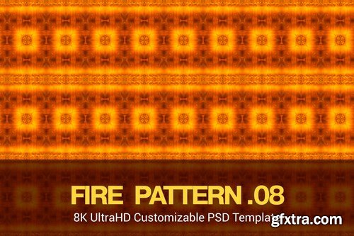 8K UltraHD Seamless Fire Pattern Background Pack